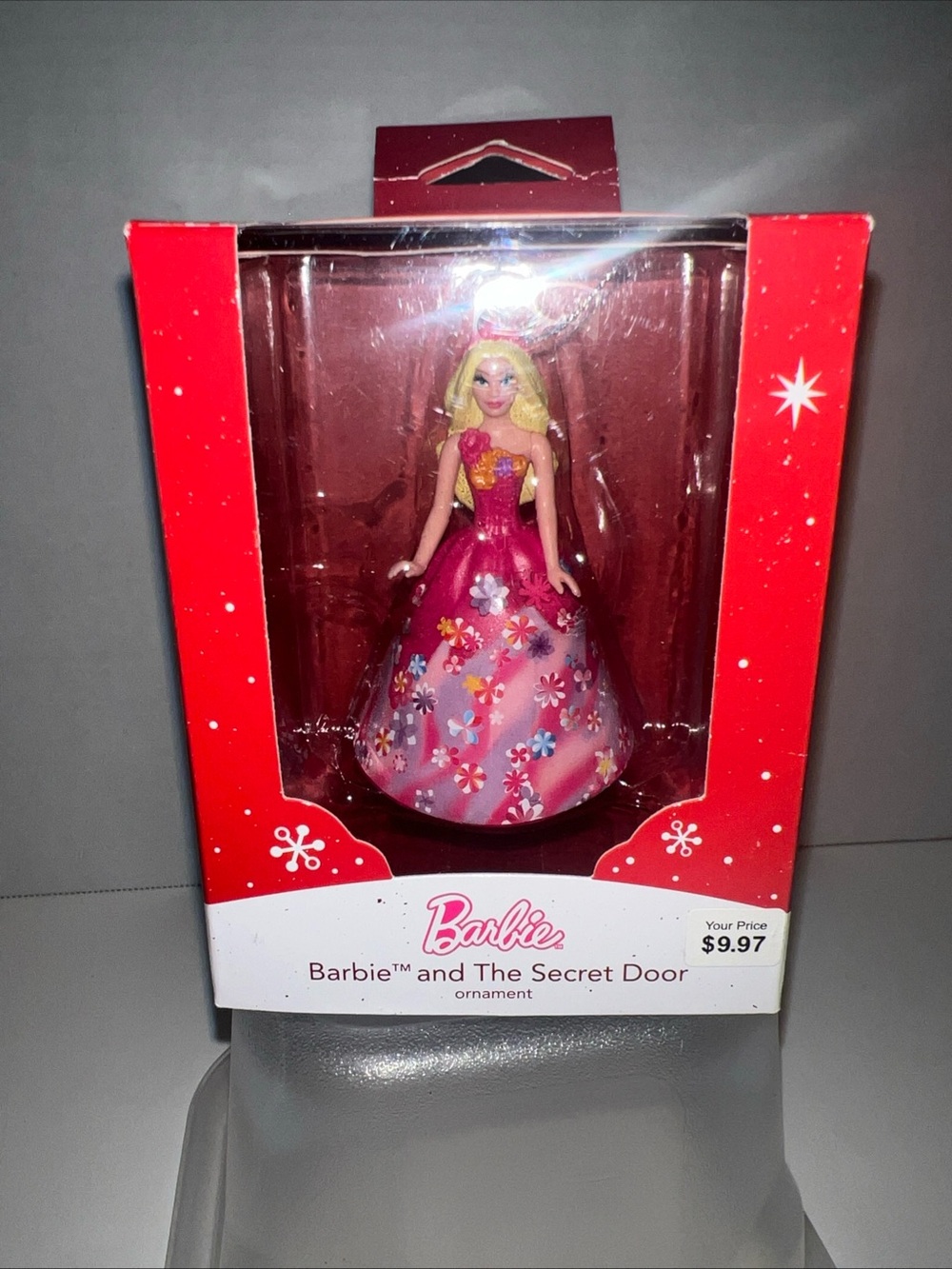 Barbie Pink Floral Gown Ornament by Barbie